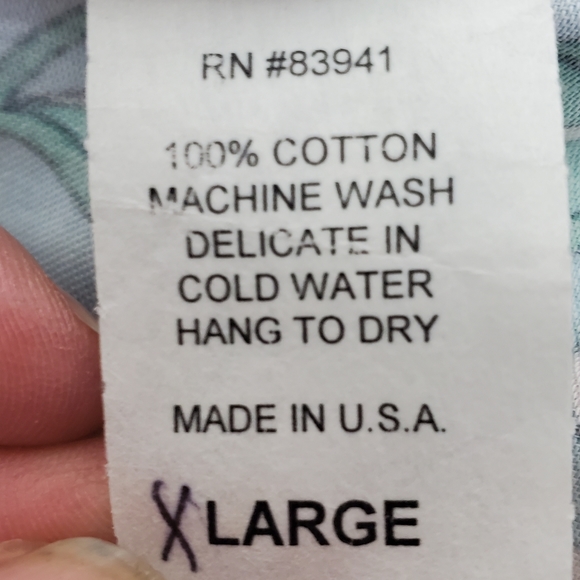 Nwt Carlton Hall blue swirl zip front night gown - Picture 3 of 11